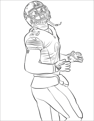 Le'Veon Bel Coloring Page